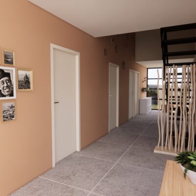 vue couloir photoréaliste
