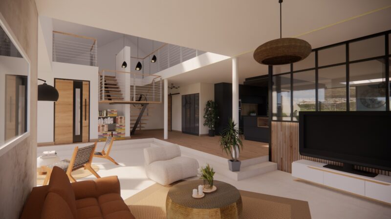 Projet d’architecture intérieure sur la Côte d’Opale par VF Home Design