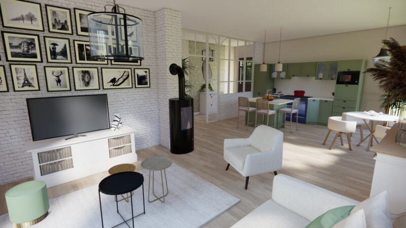 Projet associant architecture intérieure et décoration sur la Côte d’Opale