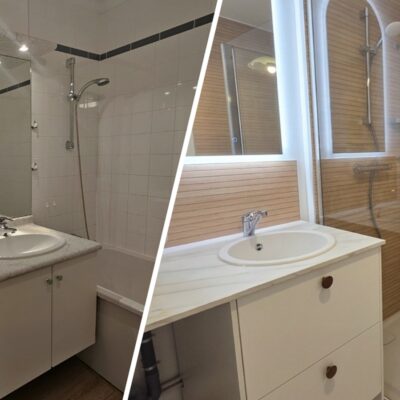 Avant-après de la rénovation d’une salle de bain par VF Home Design