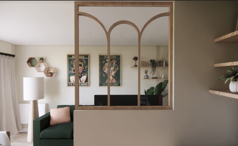 Claustra sur mesure pour structurer un aménagement intérieur sur la Côte d’Opale